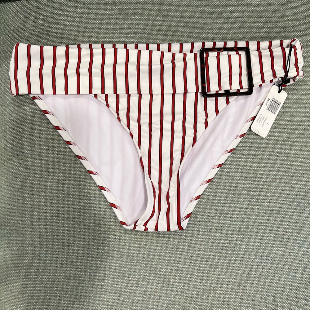 WE WORE WHAT Striped Swim Bikini